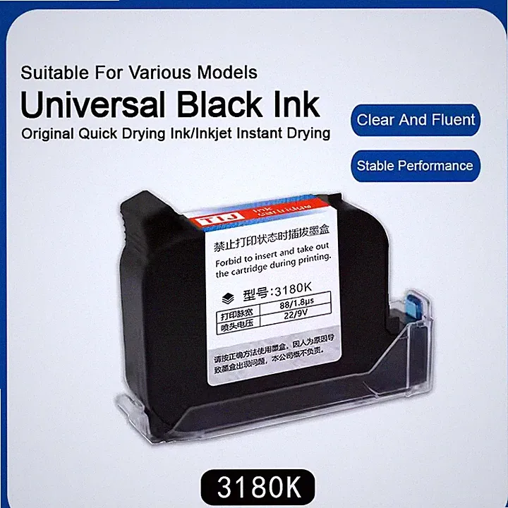3 PCS 12.7mm high adhesion ink, non fading and fast drying inkjet printer ink