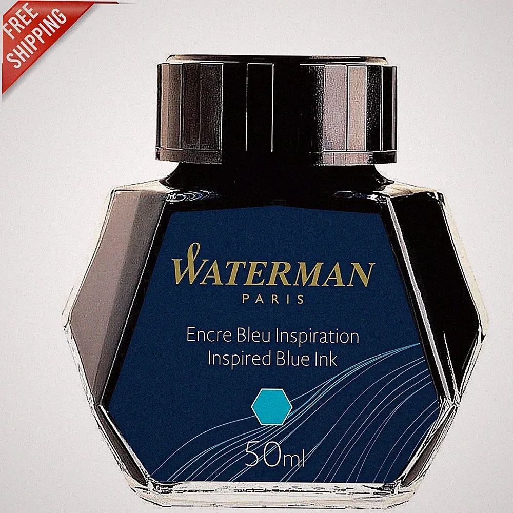 Dye-Based 50ml Fountain Pen Ink in Inspired Blue - Ignite Your Creativity