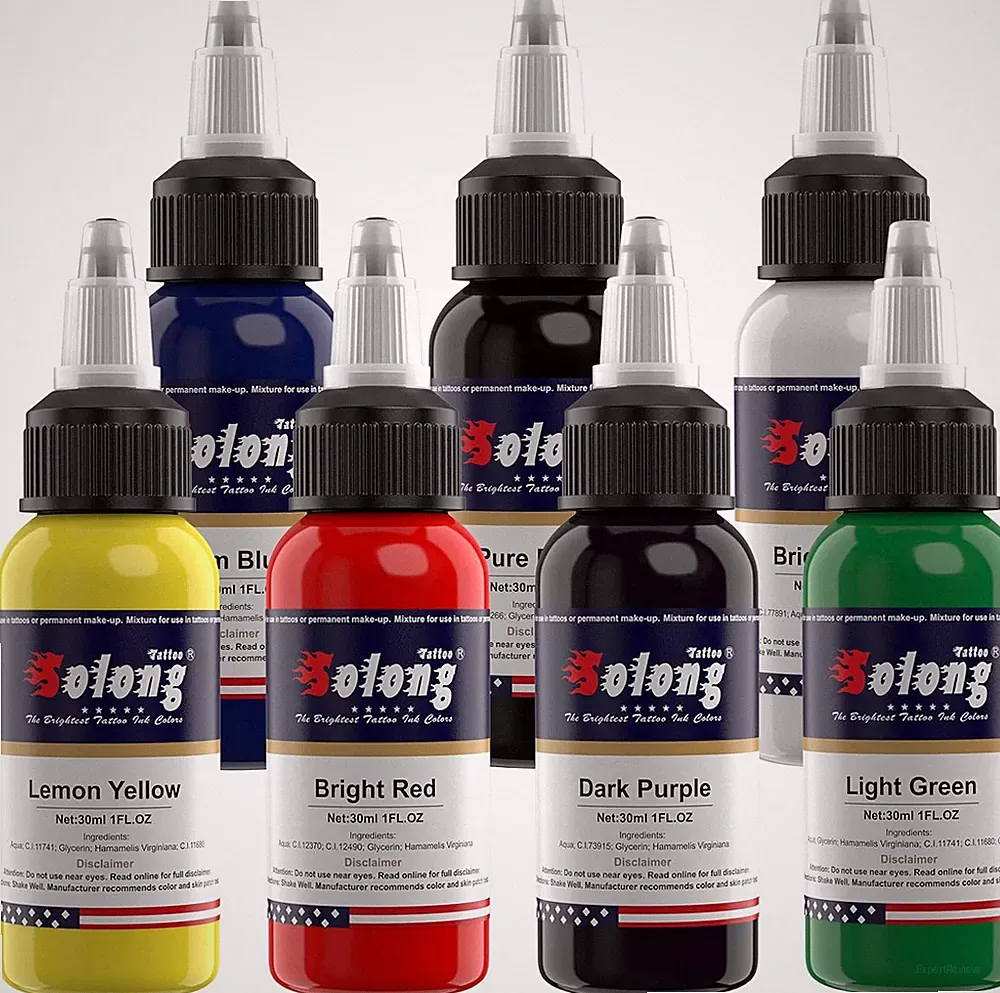 Ink Set 7 Colors 1Oz Professional Easy Mix Pigment Kit