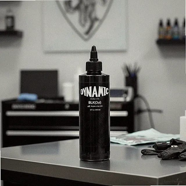 Tattoo Ink for Blackout Designs, High Pigment Solid Black, 8 Fluid Ounces